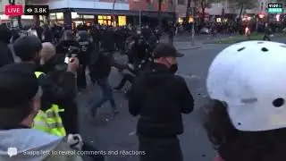 WATCH: German Riot Police break up Antifa Black Bloc in Berlin.