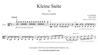 Bohm : Kleine Suite (6/6 : Perpetuo mobile) - Viola