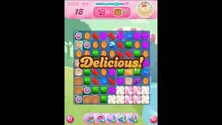 Candy Crush Saga, уровень 15956, получите сахарные звёзды, выполните 7 ходов