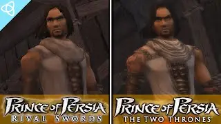 Prince of Persia: Rival Swords (PSP) vs. Prince of Persia: The Two Thrones (PC) | Side by Side