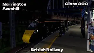 British Railway Class 800 Norrington Avonhill Timelaps