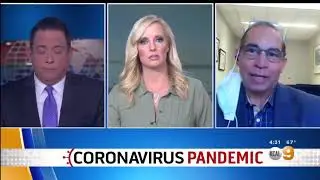 Dr. Victor Waters Talks COVID Surge on KCAL 9