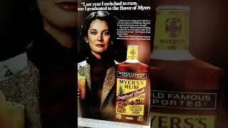 Myers&rsquo;s Rum Original Dark &ndash; Vintage 1980 Advertisement (Retro Liquor Ad)
