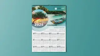 How to Design Professional Wall Calendar 2026 in Adobe Photoshop