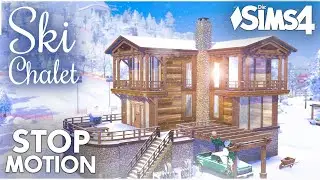 SKI CHALET in Die Sims 4 bauen als Stop Motion | Modernes Winter Ferien Haus mit allen Packs
