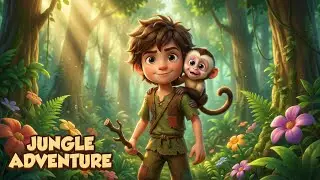 🌲 jangal ka saahasee ladaka | boy and monkaiy friaindship 👦🐒 #shortsfeed #viralvideos 