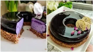 تشيز كيك التوت على شكل اونترومي لامعة وصفة سهلة و مبسطة🥰