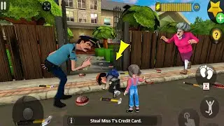 Scary Teacher 3D - New updater - troll Miss T fell face down so fun part 5422#scaryteacher3d