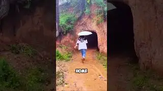 Ой&hellip; Сильный дождь напугал бедную девочку 🌧️😢 #шорты