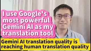 I use Google's most powerful Gemini AI as my translation tool Gemini translator quality like human
