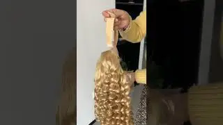 Lace Front Wig Blonde Color Heavy Density With Elastic Band #lacefrontwig #blondewig #shorts
