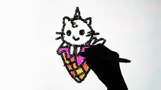 Glitter art toys. Kawaii art