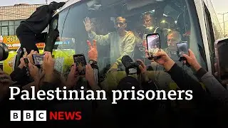 Hamas says 110 Palestinian prisoners freed after chaotic hostage release | BBC News