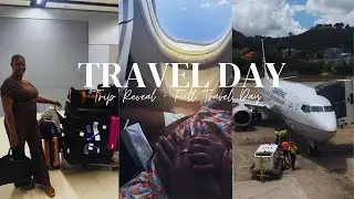 TRAVEL VLOG: Surprise Trip Reveal + Travel Day!! The Whole Family Catching Flight....