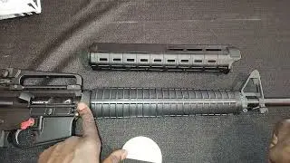 Распаковка и установка цевья Magpul Moe mlok длиной для винтовки....