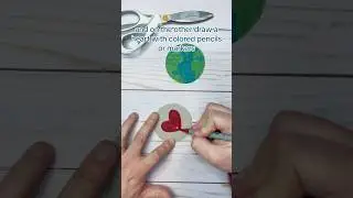Easy Eco-Friendly Earth Day Optical Illusion Craft Activity For Kids. 🌍 #earthday #kidsactivities