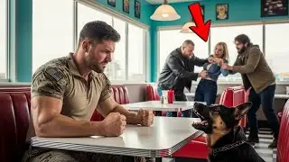 Des brutes harcèlent la fille d'un restaurateur — Un Navy SEAL et son chien interviennent