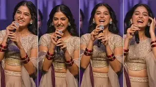 Actress Anaswara Rajan Super Cute Speech @ Champion Movie Pre Release Event | Roshan