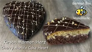 Kirsch-Marmor-Herz zum Valentinstag  - Cherry and marble heart for Valentine's Day
