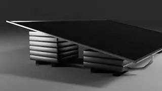 Product animation in Blender. Solar panel. 3D animation.