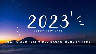 How to Add Full Video Background In HTML|New Year Special|Beyond Tech| Visual Studio Code|HTML 5|