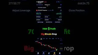 Big Bitcoin Drop 7000$ profita #trading #crypto #binance #profit #btc #bitcoin #binance #futures