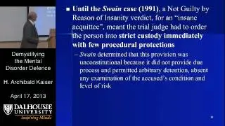 Mini Law School - Demystifying the Mental Disorder Defence