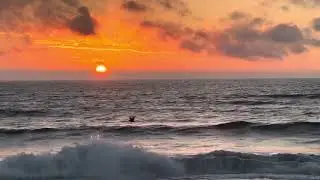 Beautiful sunset marina California 