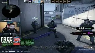 kNgV-'s 1vs4 clutch attempt (T - pre-plant situation) is denied by after 2 AK HS kills