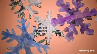 Upcycling: How to make ice crystals from old newspapers