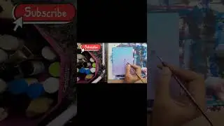 Attractive Scenary painting for Beginners || simple scenery painting #shorts #reels #viralshorts