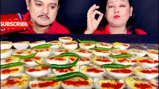 SPICY EGG EATING CHALLENGE|40🔥HARD BOILED EGG EATING|EGG EATING ASMR|#food#asmr#mukbang#viral#indian