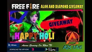 FREE FIRE LIVE //HOLI SPECIAL GIVEAWAY//CUSTOM ROOMS //Azs Live // JOIN NOW
