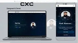 Custom personal portfolio website delivered by @CyberMaxCode .