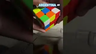 Argentina 🇦🇷 flag On Rubik&rsquo;s Cube || #rubikscube #shorts #cube 👍#argentina #remix || Argentina ||