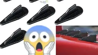 evo carbon fiber roof diffuser install on a Honda accord