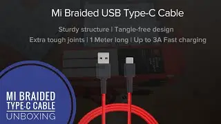 Mi Braided USB Type-C Cable (red) || Unboxing