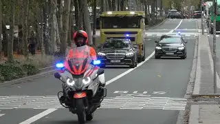 De Directie beveiliging (DAP) Federale politie begeleid 3x Goudtransport Nationale Bank in Brussel