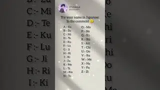 Comment your japanese name🤔🥰 || #shorts #funny #love #quotes #tranding #reels #viral #viralvideo