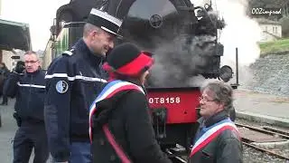 ANDUZE commémoration un an apres du GAZAGE de manifestants gare du petit train à vapeur des Cévennes