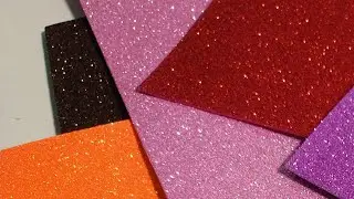 DIY 2 How To Make EVA Glitter Foam Sheet Christmas Gift Out of Waste Plastic Cup