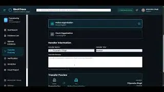 Bloackchain based project : BlockTrace - Blockchain-Based Forensic Evidence Management System! 🔐