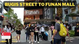 Saturday City Walk In Singapore: Busy Bugis Street To Inside Funan Mall (15th Jan 2022)