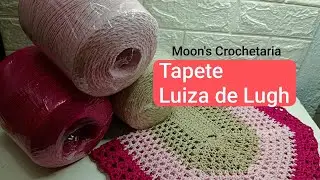 Tapete Luiza de Lugh - Passo a Passo #grandesnomesdocroche #videoaula #passoapasso #crochetpatterns 