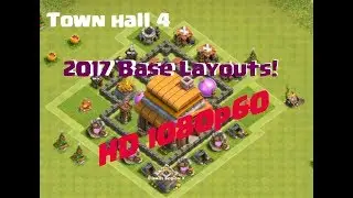 Clash of Clans | Town Hall 4 Base Layouts | 2017 Farming/Hybrid