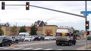 Busy San Diego Traffic Signals Near Euclid Avenue Station (Euclid Ave & Market St)
