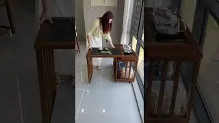 A must-have for small apartments! A 360&deg; rotating tea table makes it easy to grab
