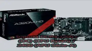 placa m&atilde;e asrock a320m hd  processador  que &eacute; compativel 2020
