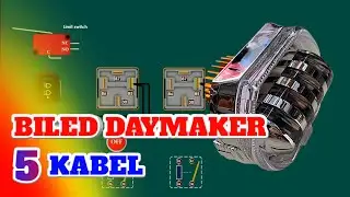 Cara Pasang Relay Lampu Tembak Biled Daymaker 5 Kabel | Saklar Passbeam | Saklar Piw Piw