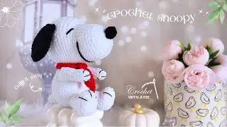 Snoopy Crochet Tutorial Part 1 | FREE PATTERN | Ganchillo Snoopy | How to Crochet Snoopy Amigurumi